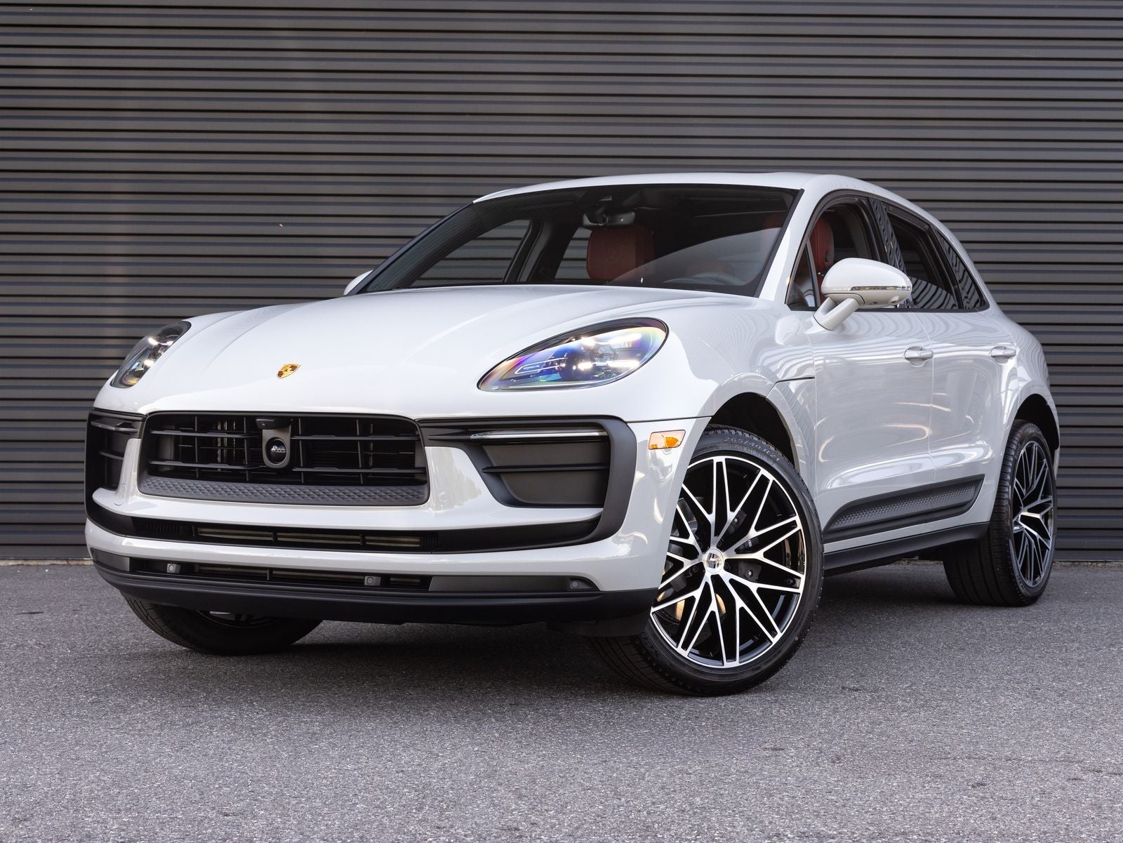 2026 Porsche Macan Macan in Chalk — front three-quarter view