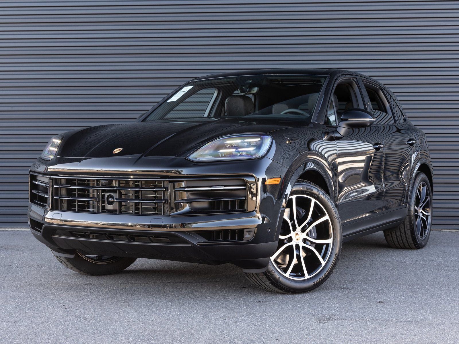 2026 Porsche Cayenne Cayenne in Chromite Black Metallic — front three-quarter view