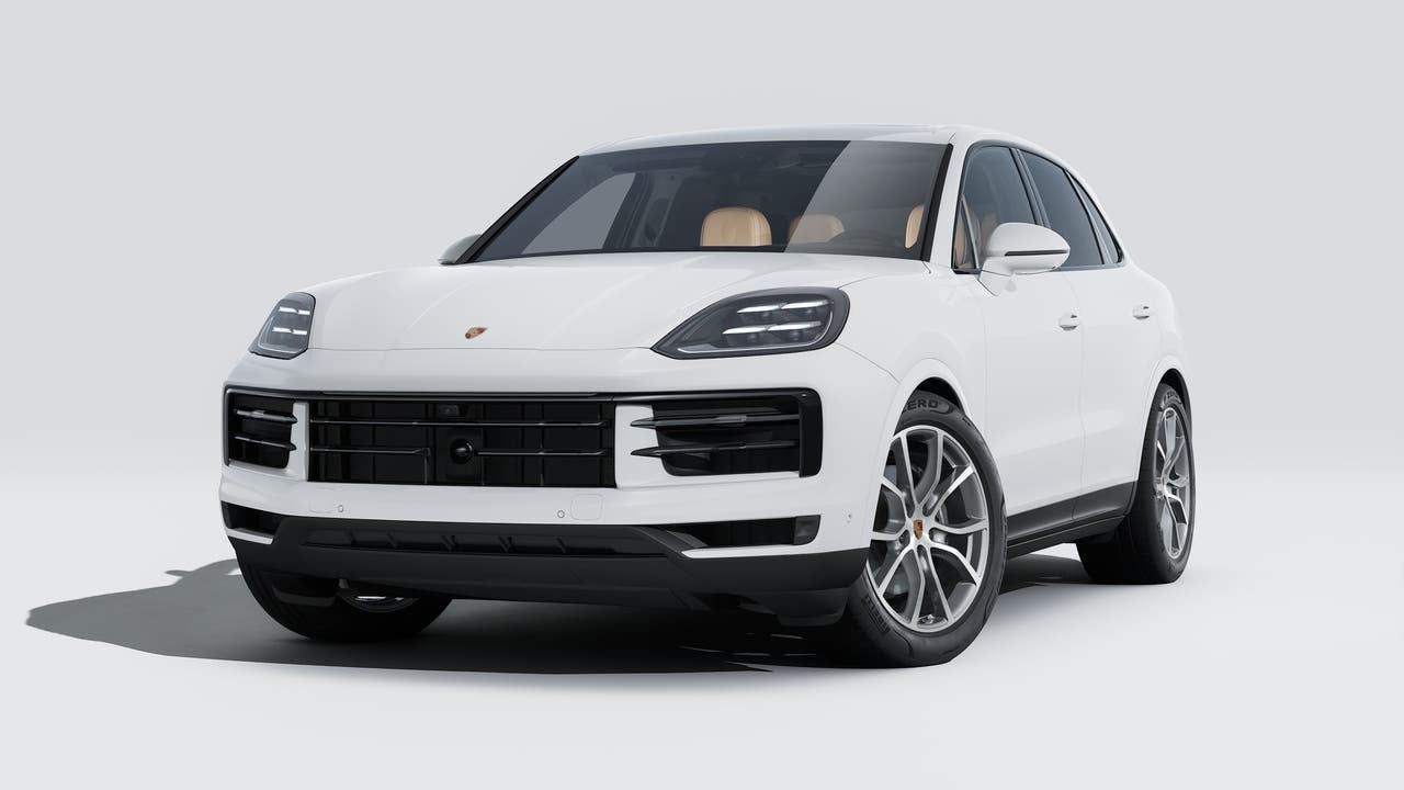 2026 Porsche Cayenne Cayenne in White — front three-quarter view