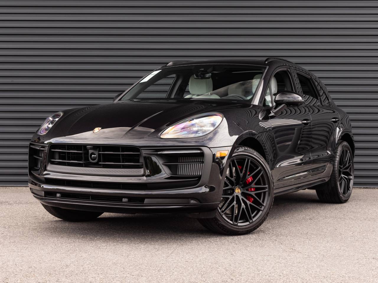 2026 Porsche Macan Macan GTS in Jet Black Metallic — front three-quarter view