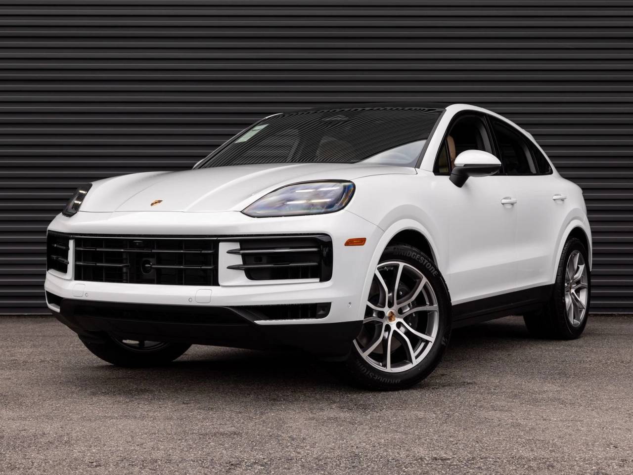 2026 Porsche Cayenne Cayenne Coupe in Carrara White Metallic — front three-quarter view